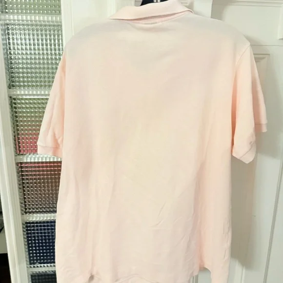 Lacoste Chemise RARE Men's Polo Shirt Mens Pink Cotton Made in France Sz 6 (XL) - Picture 4 of 9